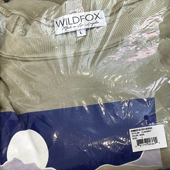New Wildfox Women's Basil High Sierras Mountain Sommers Sweatshirt Size M, L, XL - Picture 7 of 7